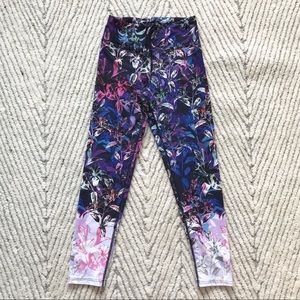Dharmabums 7/8 flower print leggings